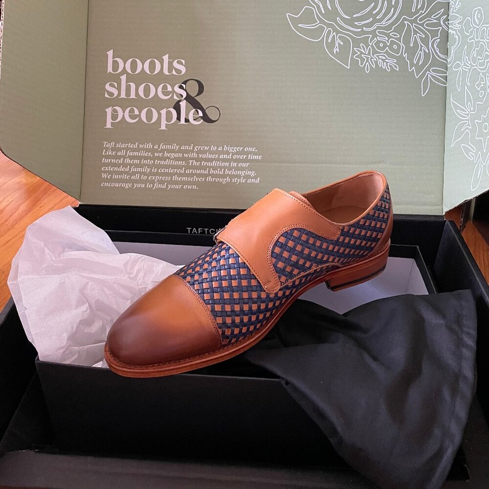 Taft Loafers - Lucca Monk Woven in Navy